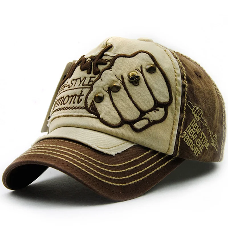 Fashion Letter Rivets Baseball Cap Women Men Fist Pattern Snapback Hat Unisex Adjustable Casual Outdoor Sport Caps CP0046 (14)