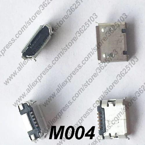 Разъем Micro USB M004 50 шт. разъем DIP 6 4 для зарядки телефона на расстоянии 2 0 гнездо Mini 5
