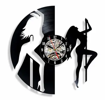Pole Dance Vinyl Wall Clock Handmade Dancing Girls Oornament Decoration and Gift
Pole Dance Vinyl Wall Clock Handmade Dancing Girls Oornament Decoration and Gift