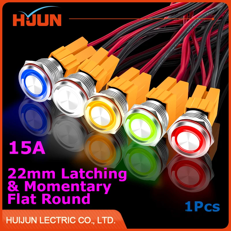1pcs 22mm 15A Waterproof Latching & Momentary Stainless Steel Metal Push Button Switch Icon LED Light Shine Car Horn Auto Lock
1pcs 22mm 15A Waterproof Latching & Momentary Stainless Steel Metal Push Button Switch Icon LED Light Shine Car Horn Auto Lock