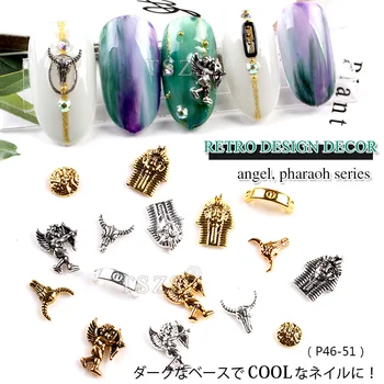 25pcs/lot EGYPT Sphinx Angel pharaoh Gold Silver Nail Art Decoration 3D Retro Style Sticker Alloy Nail Tips
25pcs/lot EGYPT Sphinx Angel pharaoh Gold Silver Nail Art Decoration 3D Retro Style Sticker Alloy Nail Tips