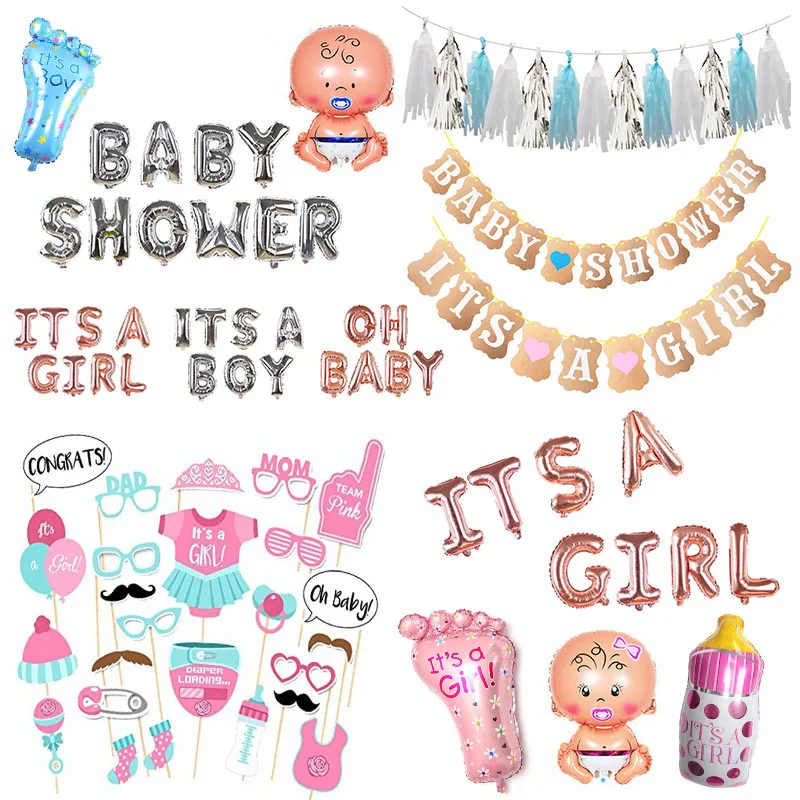 Baby Shower Birthday Theme Party Decoration Foil Balloons It is A Boy/Girl Letter Ballon Gender Reveal Party Supplies Kids Toys
Baby Shower Birthday Theme Party Decoration Foil Balloons It is A Boy/Girl Letter Ballon Gender Reveal Party Supplies Kids Toys