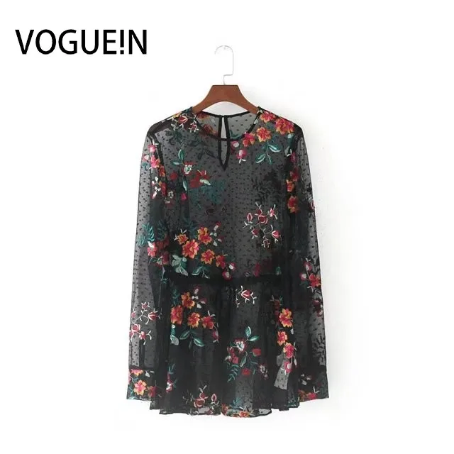 VOGUEIN New Womens Floral Embroidered Long Sleeve Drawstring Waist Tulle Blouse Tops Shirt Wholesale
VOGUEIN New Womens Floral Embroidered Long Sleeve Drawstring Waist Tulle Blouse Tops Shirt Wholesale