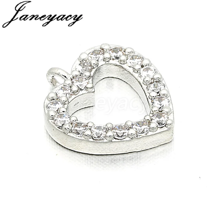 New Heart-Shaped Zircon Jewelry Accessories Connector Pendant Fashion Love DIY Women Bracelet Earrings Jewelry Making Accesorios
New Heart-Shaped Zircon Jewelry Accessories Connector Pendant Fashion Love DIY Women Bracelet Earrings Jewelry Making Accesorios