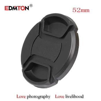 

52mm lens cap 52mm Center Pinch Snap-on Front Lens Cap for camera Lens Filters with Strap for canon sony nikon