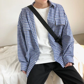 Autumn Plaid Retro Dress Men's Slim Fashion New Small Fresh Casual Joker Long Sleeve Shirt Large Size Classic Men Free Shipping
Autumn Plaid Retro Dress Men's Slim Fashion New Small Fresh Casual Joker Long Sleeve Shirt Large Size Classic Men Free Shipping