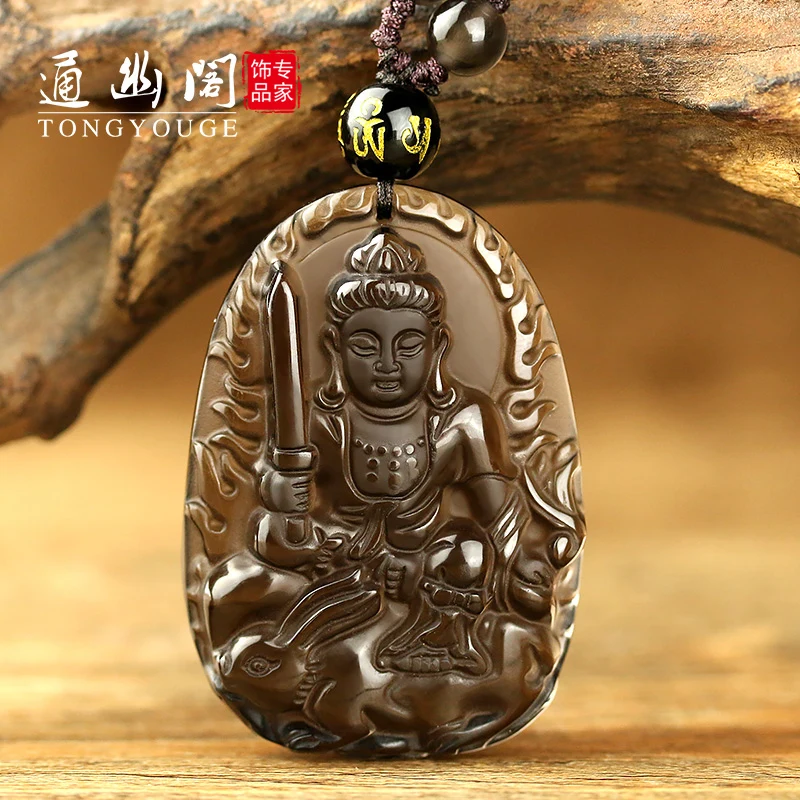 Quiet natural Obsidian ice pavilion with natal Buddha Pendant and Manjusri Zodiac rabbit.
Quiet natural Obsidian ice pavilion with natal Buddha Pendant and Manjusri Zodiac rabbit.