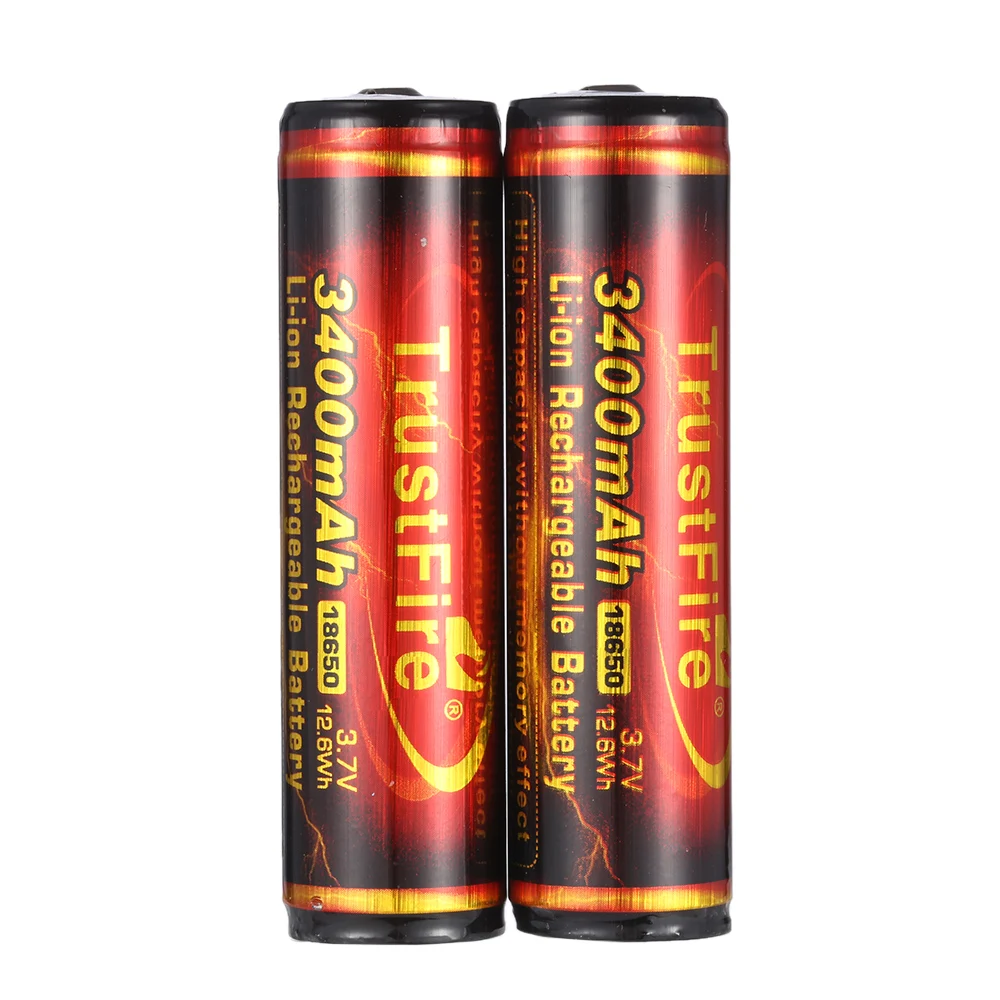 10pcs/lot TrustFire 18650 3.7V 3400mAh Li-ion Rechargeable Battery with PCB Protection For LED Flashlight Bicycle Headlamp
10pcs/lot TrustFire 18650 3.7V 3400mAh Li-ion Rechargeable Battery with PCB Protection For LED Flashlight Bicycle Headlamp
