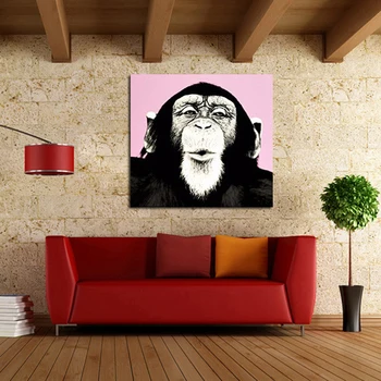 100%Handpainted Abstract Animal Art Lovely Gorilla Oil Painting On Canvas Free Shipping Wall Stickers for Home Decor
100%Handpainted Abstract Animal Art Lovely Gorilla Oil Painting On Canvas Free Shipping Wall Stickers for Home Decor
