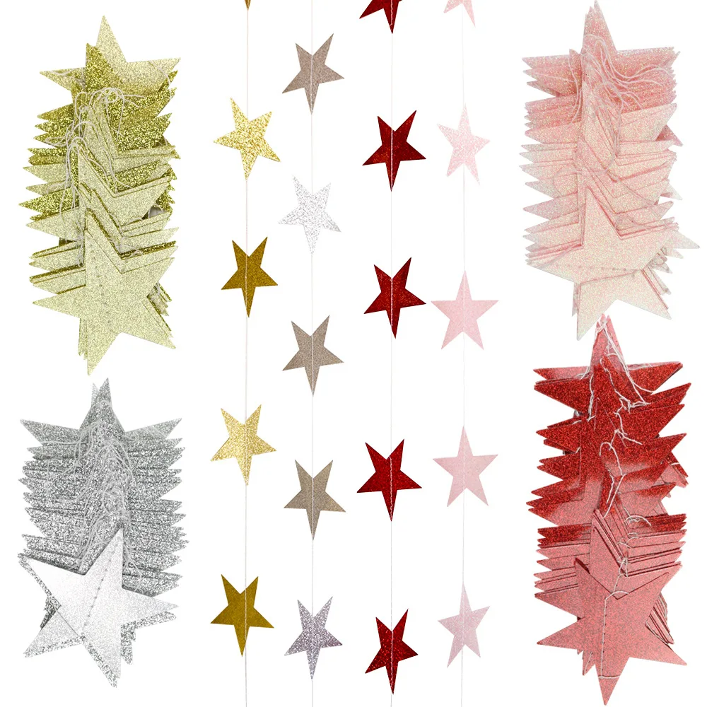 4m Bright Matte Clear Gold Silver Star Party Decoration Paper Garlands Wedding Screen Decor Birthday Party Supplies girls Stars
4m Bright Matte Clear Gold Silver Star Party Decoration Paper Garlands Wedding Screen Decor Birthday Party Supplies girls Stars
