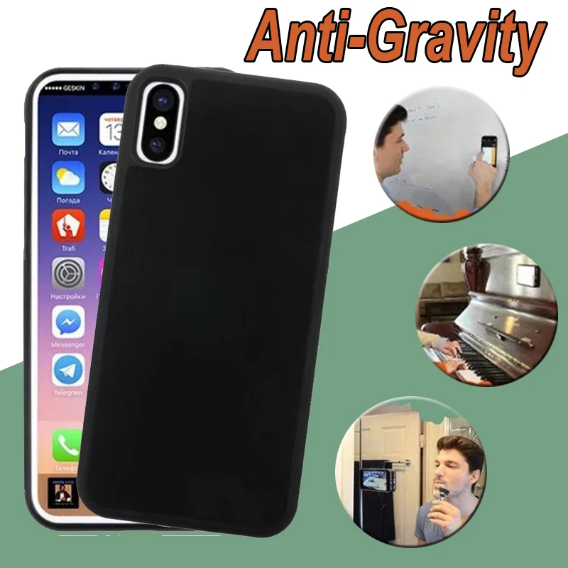 

Anti Gravity Nano Suction TPU PC Hard Case For iPhone 11 Pro Max XS XR X 8 7 6 6S Plus Samsung 9 8 S10 E S9 S8 S7 Edge Magical C