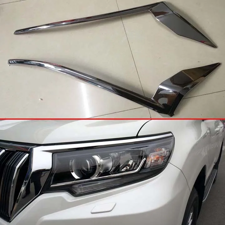 For TOYOTA Land Cruiser Prado J150 2018 2019 ABS Chrome headlamp Lamp Strip Cover Trim Exterior decoration refit Accessories
For TOYOTA Land Cruiser Prado J150 2018 2019 ABS Chrome headlamp Lamp Strip Cover Trim Exterior decoration refit Accessories