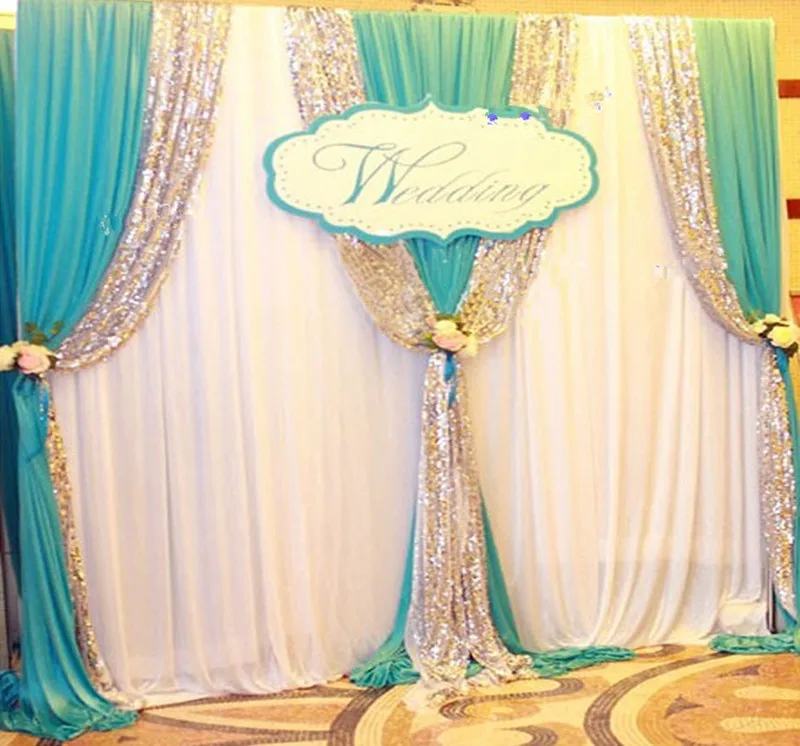 Express free shipping 3Mx3M New Design Wedding Backdrop Curtain with Swags for SALE Js-028
Express free shipping 3Mx3M New Design Wedding Backdrop Curtain with Swags for SALE Js-028
