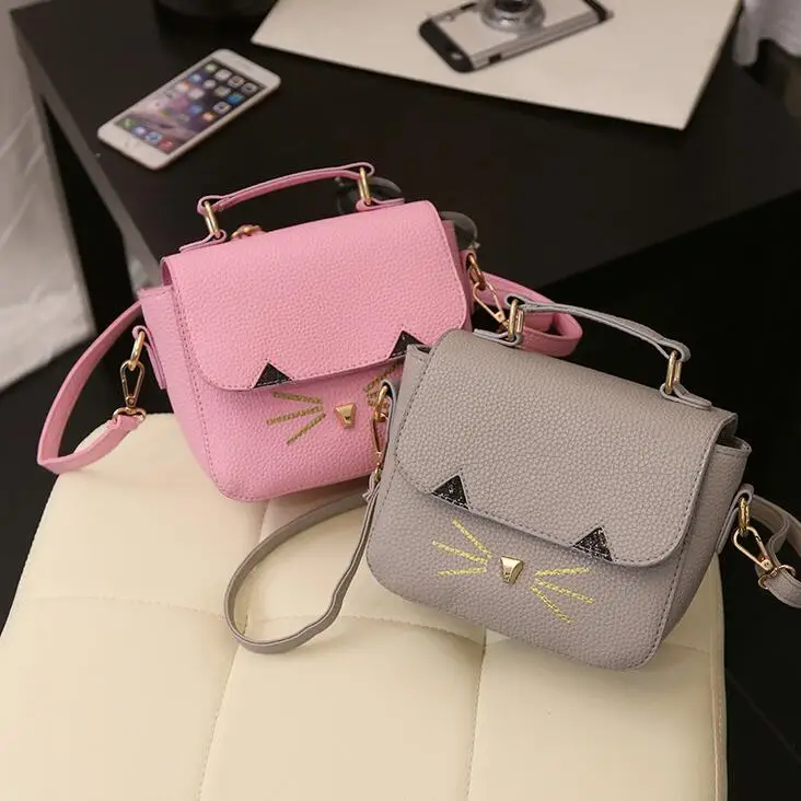 Quality PU leather women bag 2016 new fashion handbags Korean version of the small wild cat portable shoulder bag ladies bag
Quality PU leather women bag 2016 new fashion handbags Korean version of the small wild cat portable shoulder bag ladies bag