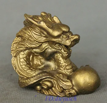 

christmas Chinese Feng Shui Copper Brass Auspicious Zodiac Dragon loong Statue Figurine halloween