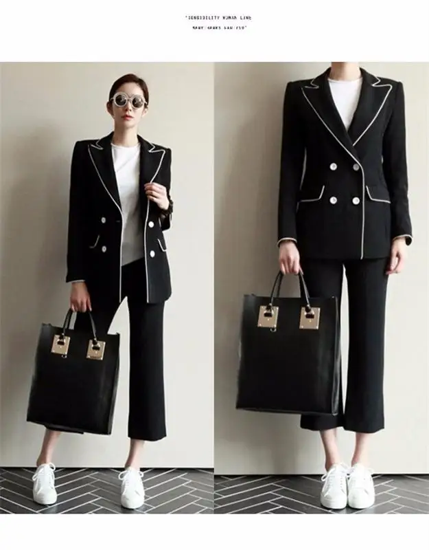 New Blazers Suit Solid Simple Women Pants Suits 2 Two Piece Sets Long Slim Jacket & Pants Female High quality business attire A
New Blazers Suit Solid Simple Women Pants Suits 2 Two Piece Sets Long Slim Jacket & Pants Female High quality business attire A