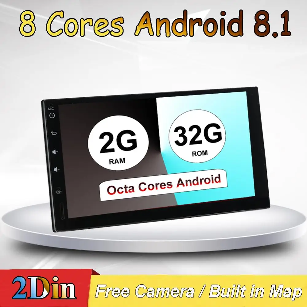 RAM 2GB+ ROM 32GB Android 8.1 Octa Core 7 inch 2Din Universal Car Radio GPS Multimedia Unit Player For Nissan Kia
RAM 2GB+ ROM 32GB Android 8.1 Octa Core 7 inch 2Din Universal Car Radio GPS Multimedia Unit Player For Nissan Kia