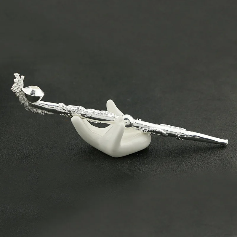 Convenient Vintage Dragon Head Tobacco Pipe Brass Handicraft Decoration Silver-plated Pipe
Convenient Vintage Dragon Head Tobacco Pipe Brass Handicraft Decoration Silver-plated Pipe