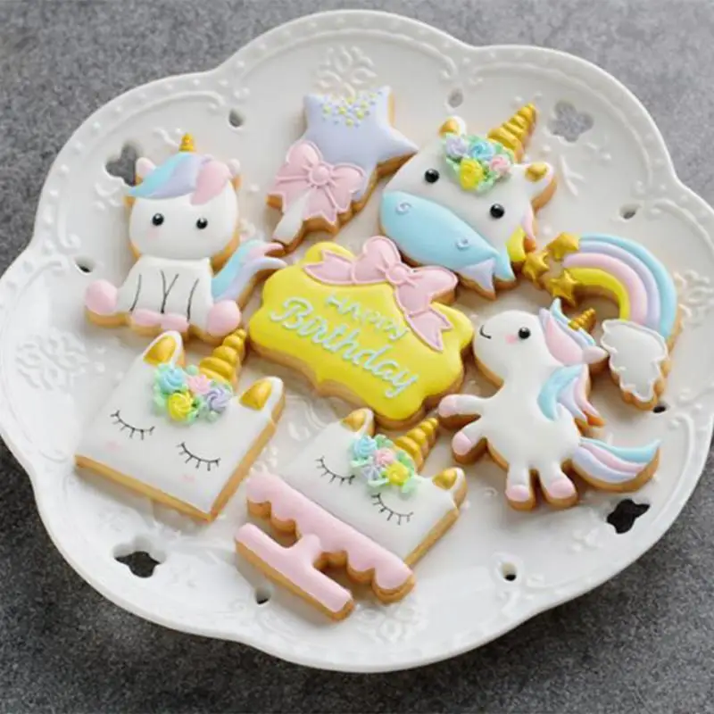 Ty Beanie Boos unicorn Shapes Cookie Cutter Food Grade plastic Biscuit Mold Baking tools Home kitchen supplise
Ty Beanie Boos unicorn Shapes Cookie Cutter Food Grade plastic Biscuit Mold Baking tools Home kitchen supplise