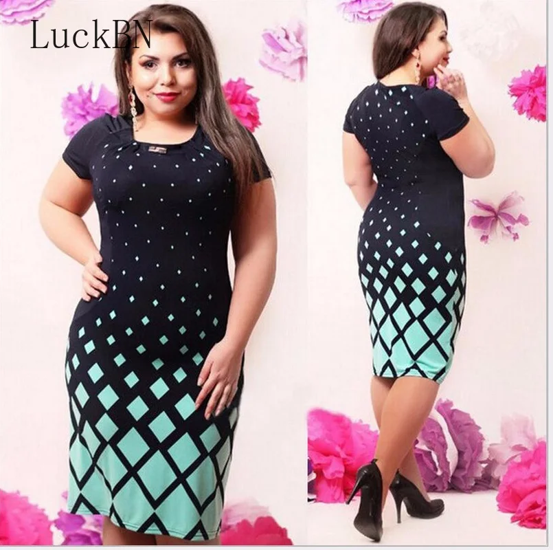 Fashionable Office Women Dress Large Sizes New 2019 Plus Size Women Clothing 6XL Summer Dress Casual Long Sleeve Bodycon Dresses
Fashionable Office Women Dress Large Sizes New 2019 Plus Size Women Clothing 6XL Summer Dress Casual Long Sleeve Bodycon Dresses
