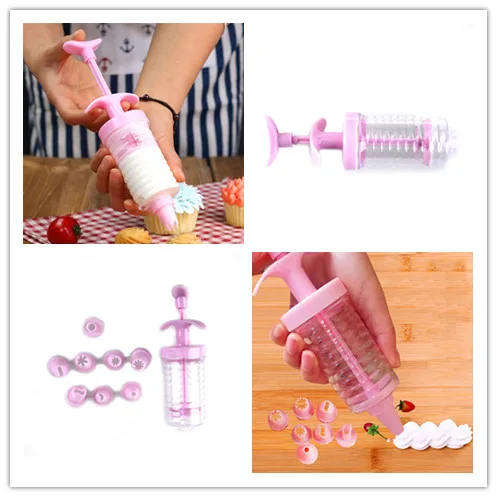 1 set Plastic 8 Cake Nozzles Icing Syringe Mold Cake Decorating Piping Cream Syringe Tips Set Tool Cake Decoration Set
1 set Plastic 8 Cake Nozzles Icing Syringe Mold Cake Decorating Piping Cream Syringe Tips Set Tool Cake Decoration Set