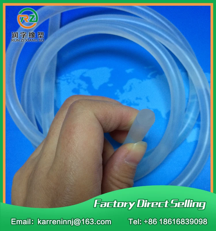 5meters/lot diameter Food Grade Silicone Rubber Cord Clear Silicone Rubber Strip Transparent Silicone Rubber Cord