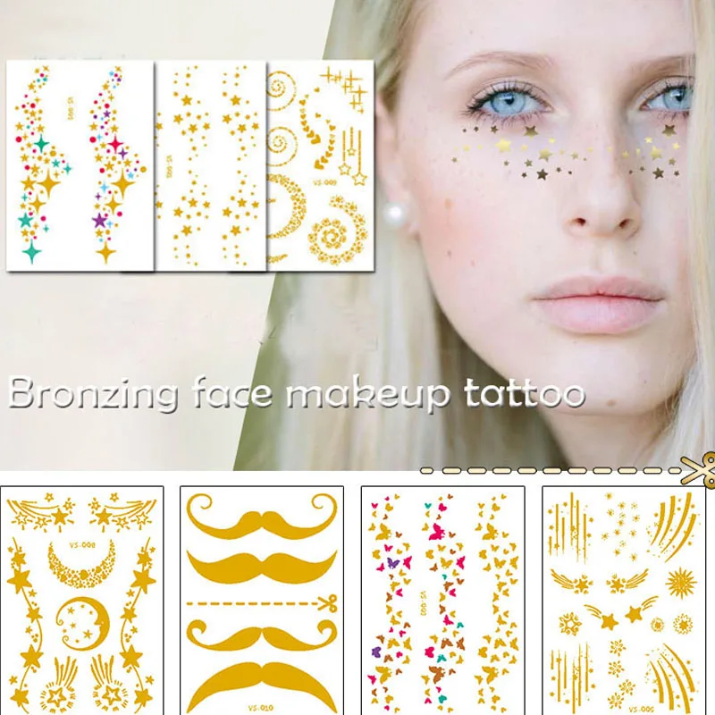 Face makeup bronzing sticker mixed size star moon Butterfly beard adhesive water transfer fake Freckles temporary tattoo RA017
Face makeup bronzing sticker mixed size star moon Butterfly beard adhesive water transfer fake Freckles temporary tattoo RA017