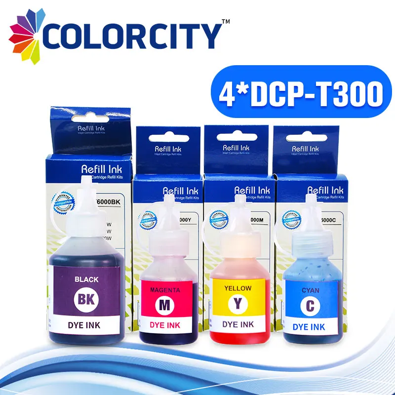 1set compatible printer refill dye ink kit for brother DCP-T300 DCP T300 DCP-T500W DCP-T700W MFC-T800W MFC T800W ink tank system
1set compatible printer refill dye ink kit for brother DCP-T300 DCP T300 DCP-T500W DCP-T700W MFC-T800W MFC T800W ink tank system