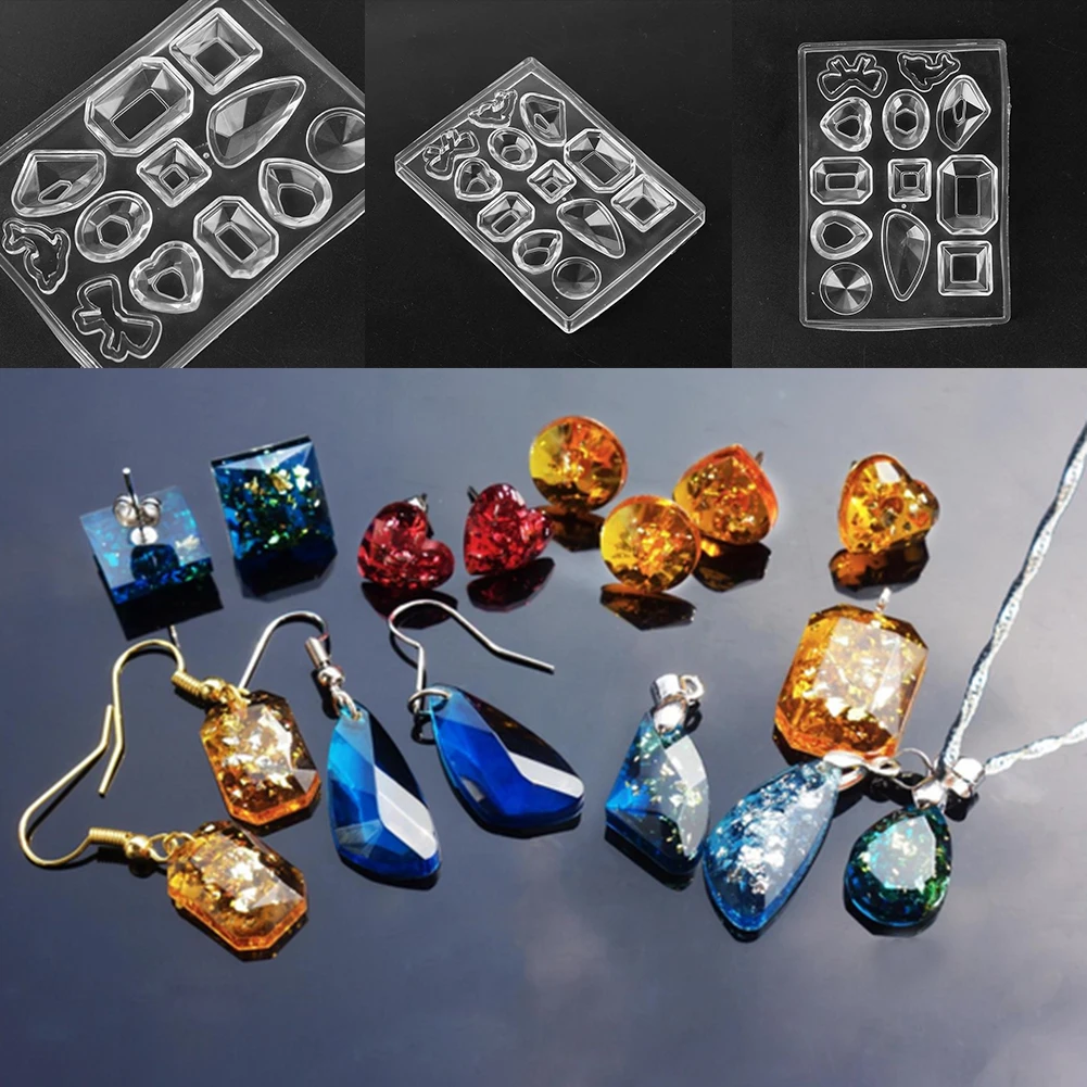 1 pcs Crystal Silicone Mold Earrings Pendant Jewelry Making Mould Women Clear DIY Resin Casting Jewelry HandCraft Tool
1 pcs Crystal Silicone Mold Earrings Pendant Jewelry Making Mould Women Clear DIY Resin Casting Jewelry HandCraft Tool