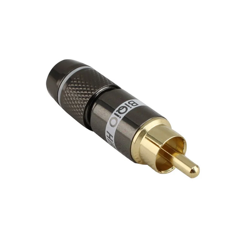 RCA Audio Video Converter Adapter AV video welding Male Plug Wire Connector 6mm Cable Gold Plated RCA plug
RCA Audio Video Converter Adapter AV video welding Male Plug Wire Connector 6mm Cable Gold Plated RCA plug