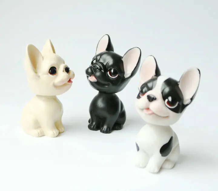 2018 New Cartoon Cute Kawaii funny shake head French Bulldog figurine Creative Decoration figure Kids Toy 
2018 New Cartoon Cute Kawaii funny shake head French Bulldog figurine Creative Decoration figure Kids Toy