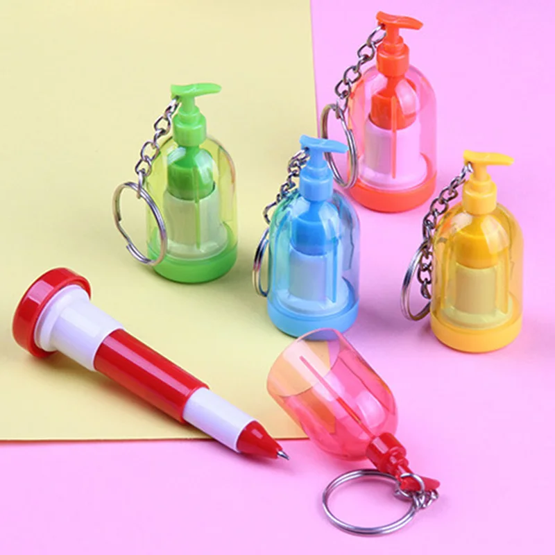 20 PCS Creative Ballpoint Pens Sanitizer Bottle Shape Flexible Adjustable Funny Keyring Key Chain Multi Function Fancy MINI Pen
20 PCS Creative Ballpoint Pens Sanitizer Bottle Shape Flexible Adjustable Funny Keyring Key Chain Multi Function Fancy MINI Pen