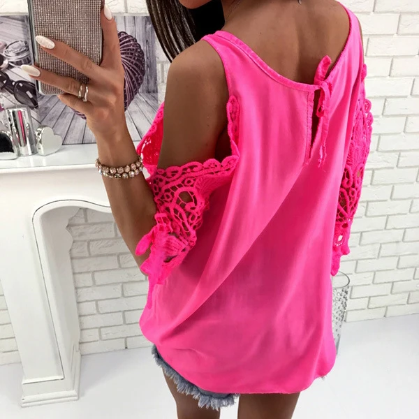 AVODOVAMA M 2018 Новые повседневные сексуальные женские летние шифоновые блузки с