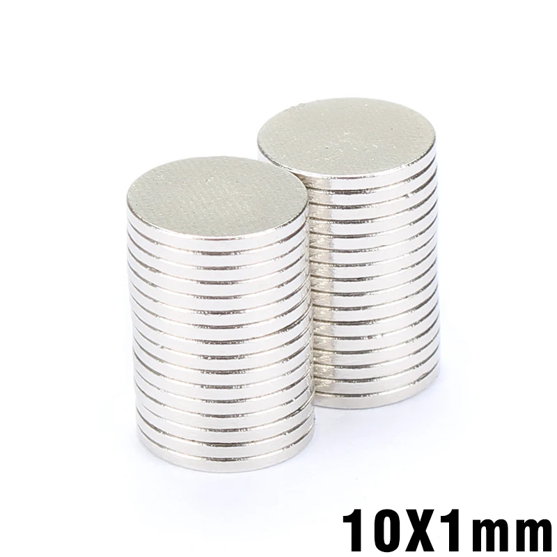 100Pcs 10x1 Neodymium Magnet Permanent N35 10mm x 1mm NdFeB Super Strong Powerful Magnetic Magnets Small Round Disc
100Pcs 10x1 Neodymium Magnet Permanent N35 10mm x 1mm NdFeB Super Strong Powerful Magnetic Magnets Small Round Disc