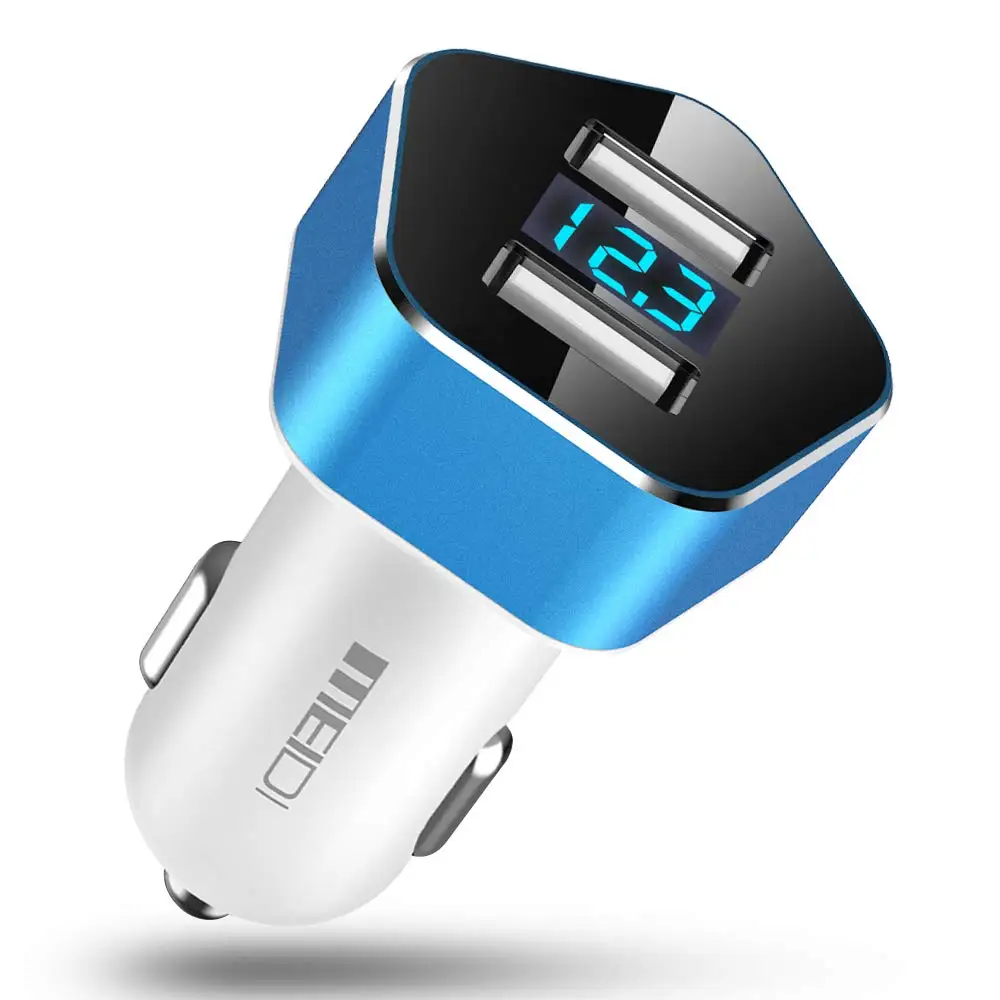 Car Charger With LED Voltage Display 2-ports Dual Usb Car Adapter Cigarette lighter Socket Splitter for Charging
Car Charger With LED Voltage Display 2-ports Dual Usb Car Adapter Cigarette lighter Socket Splitter for Charging