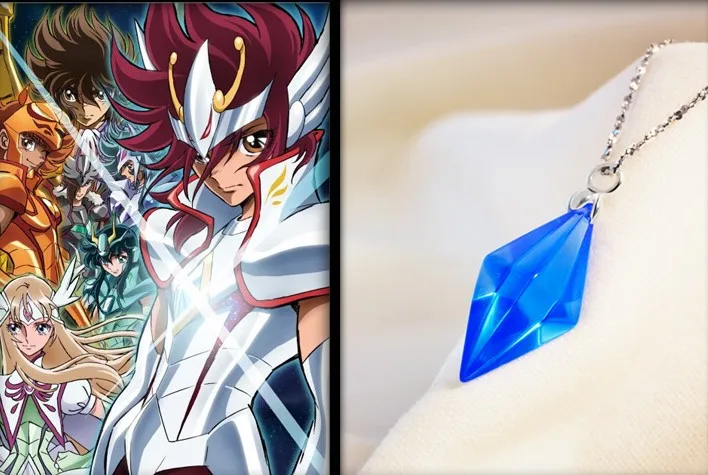 Saint Seiya Holy Stone Crystal Pendent Necklace 925 Sterling Silver in Gift Box Free shipping
Saint Seiya Holy Stone Crystal Pendent Necklace 925 Sterling Silver in Gift Box Free shipping