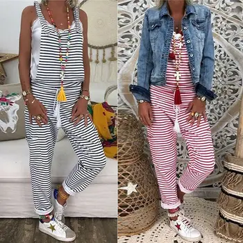 HIRIGIN Women Clubwear Summer Playsuit Bodycon Party Overalls Fashion Lady Jumpsuit Striped Loose Rompers
HIRIGIN Women Clubwear Summer Playsuit Bodycon Party Overalls Fashion Lady Jumpsuit Striped Loose Rompers