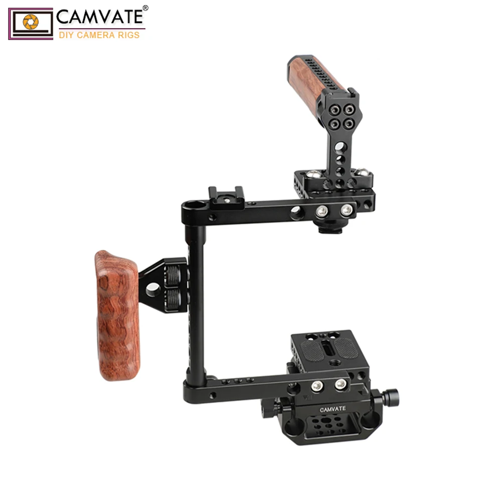 CAMVATE Quick Release Cage Kit (Right-sided Wooden Handle) C1807 camera photography accessories
CAMVATE Quick Release Cage Kit (Right-sided Wooden Handle) C1807 camera photography accessories