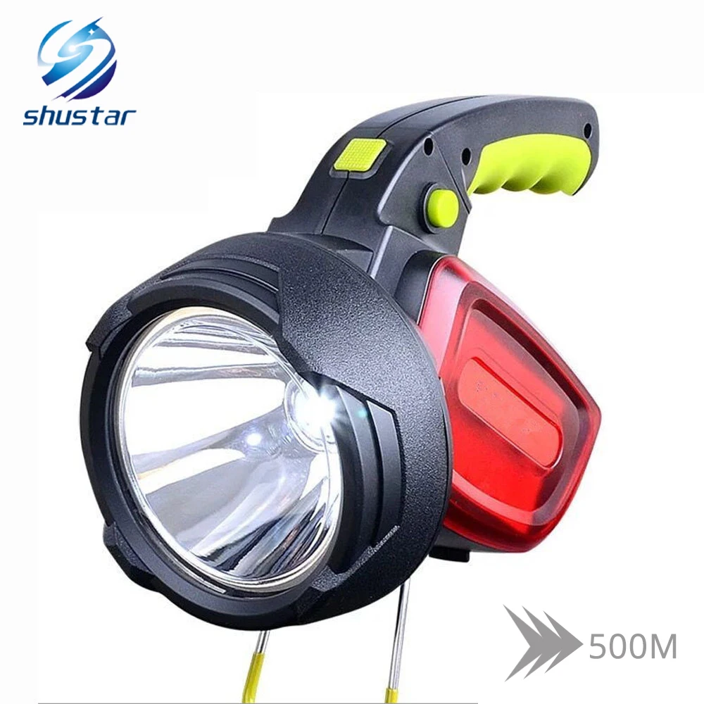 High Power Portable LED flashlight searchlight 3 light sources waterproof torch White light + red light use 2 x 18650 battery
High Power Portable LED flashlight searchlight 3 light sources waterproof torch White light + red light use 2 x 18650 battery