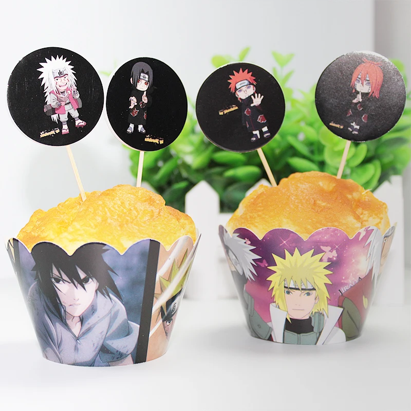 12sets Naruto Comics Paper Cupcake Wrappers and Toppers Baby Shower Supplies Kids Birthday Party Decoration 12pcs Wraps+12 Tops
12sets Naruto Comics Paper Cupcake Wrappers and Toppers Baby Shower Supplies Kids Birthday Party Decoration 12pcs Wraps+12 Tops