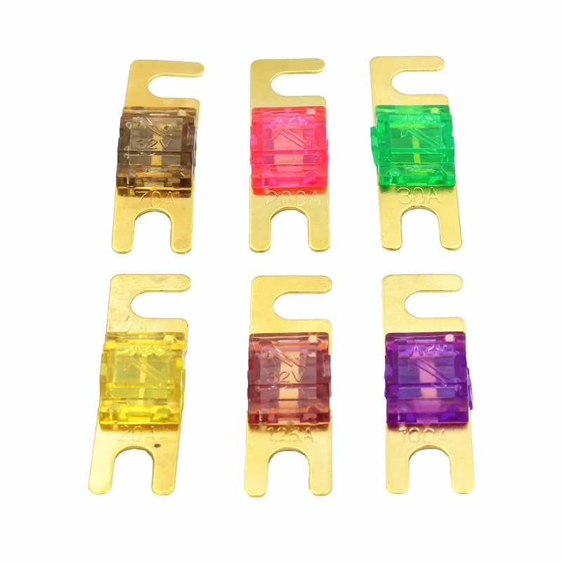 ANL Gold Plated Stud Car Fuses Mini Car Stereo Audio AFS Fuse 20A 30A 40A 50A 60A 70A 80A 100A 125A 150A 175A 200A
ANL Gold Plated Stud Car Fuses Mini Car Stereo Audio AFS Fuse 20A 30A 40A 50A 60A 70A 80A 100A 125A 150A 175A 200A