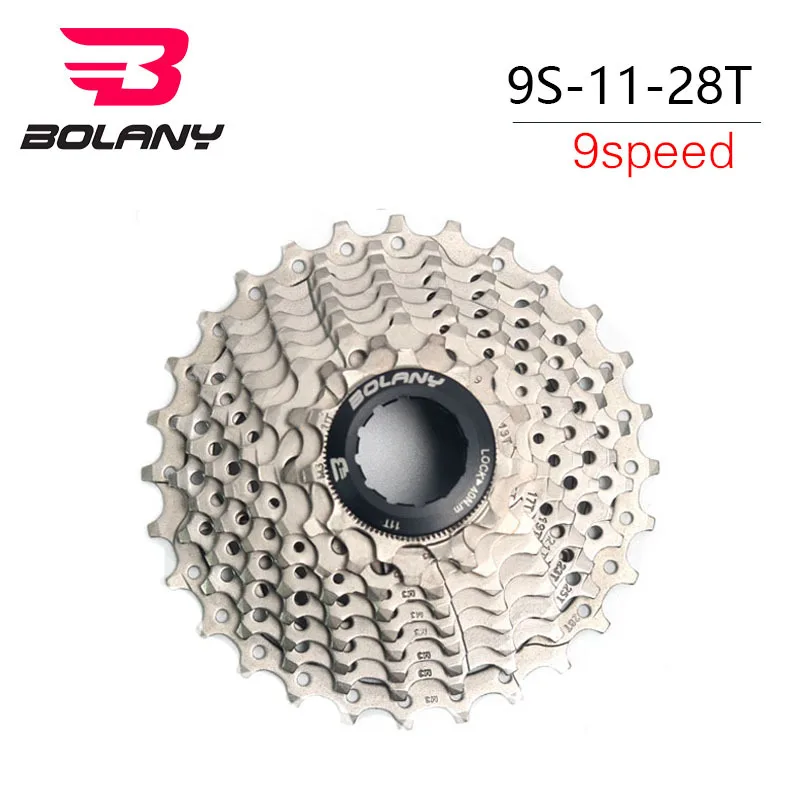 Bolany велосипедная обгонная муфта 9 Скорость дорожно-кассета 11-28 T маховик
