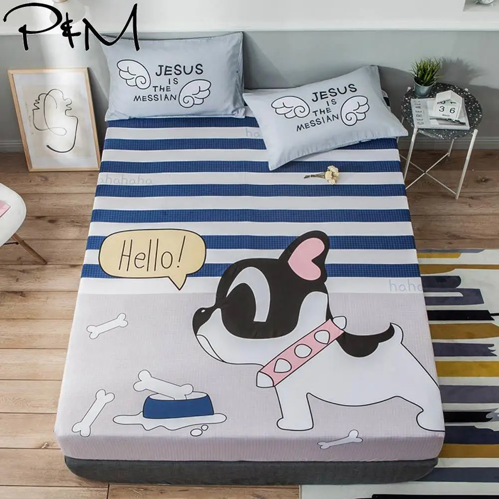 2019 Bulldog Cartoon Grey Fitted Sheet Bedding Mattress Pad With Elastic Band Cotton Fabric120x200cm/150x200cm/180x200cm
2019 Bulldog Cartoon Grey Fitted Sheet Bedding Mattress Pad With Elastic Band Cotton Fabric120x200cm/150x200cm/180x200cm