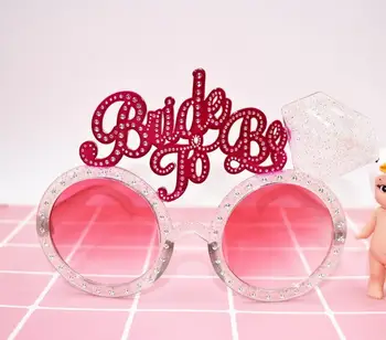 Bride To Be Glasses Hen Night single Party Accessories Fancy Dress Creative Novelty Bling Pink Glasses wedding event favors gift
Bride To Be Glasses Hen Night single Party Accessories Fancy Dress Creative Novelty Bling Pink Glasses wedding event favors gift
