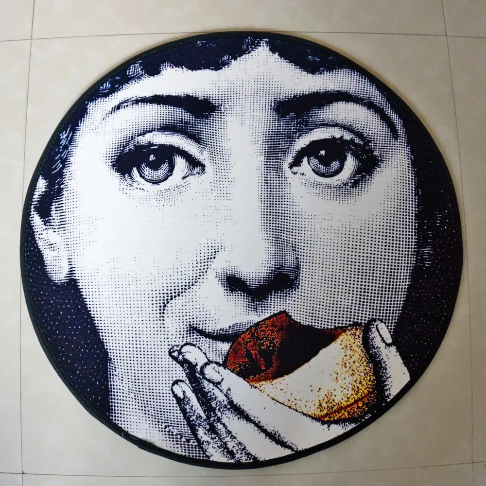 High Quality Fornasetti Carpet Round Rugs Livingroom Door mat Cartoon Door Floor Mats for Bedroom modern 80cm size CE2056/10
High Quality Fornasetti Carpet Round Rugs Livingroom Door mat Cartoon Door Floor Mats for Bedroom modern 80cm size CE2056/10