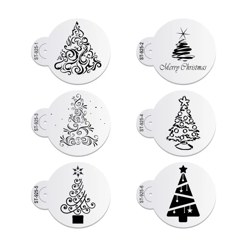 6pcs Christmas Tree Cake Stencil Set Cake Cookies Mould Cupcake Decoration Template Cake Tool BakeWARE
6pcs Christmas Tree Cake Stencil Set Cake Cookies Mould Cupcake Decoration Template Cake Tool BakeWARE