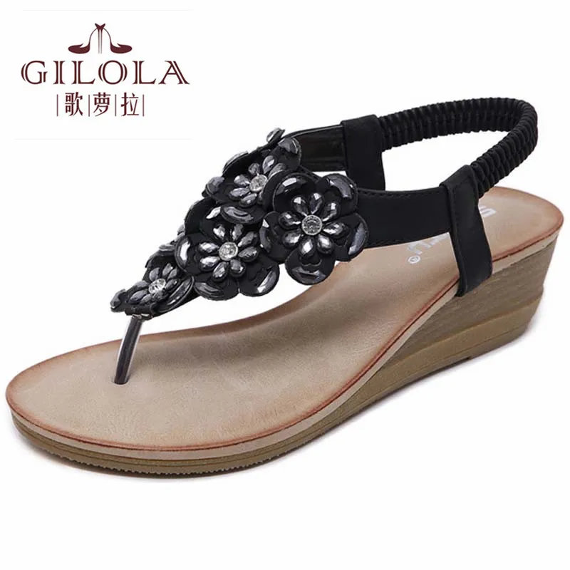 Women Sandals Ladies Wedge Crystal Flower Sandals Women Summer Flip Flops Woman Slippers Slip ON Best Quality #Y0215421Q
Women Sandals Ladies Wedge Crystal Flower Sandals Women Summer Flip Flops Woman Slippers Slip ON Best Quality #Y0215421Q