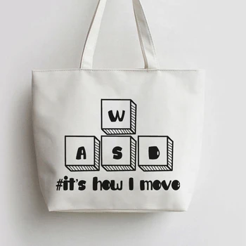 The Keyboard it is how I move Canvas Tote bags Cartoon Shopping bag Shopper Grocery Bag GA751
The Keyboard it is how I move Canvas Tote bags Cartoon Shopping bag Shopper Grocery Bag GA751