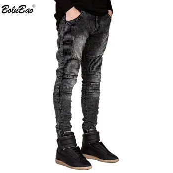 BOLUBAO New Men Jeans Runway Slim Racer Biker Jeans Fashion Hiphop Skinny Jeans For Men Denim Joggers Jeans
BOLUBAO New Men Jeans Runway Slim Racer Biker Jeans Fashion Hiphop Skinny Jeans For Men Denim Joggers Jeans