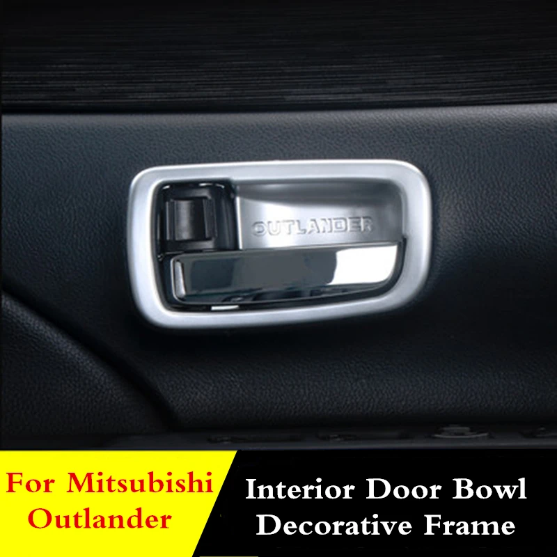 Chrome Car Interior door bowl decorative frame cover Handle Trim Sticker For Mitsubishi Outlander PHEV 2018 2017 2016 2015 2013
Chrome Car Interior door bowl decorative frame cover Handle Trim Sticker For Mitsubishi Outlander PHEV 2018 2017 2016 2015 2013